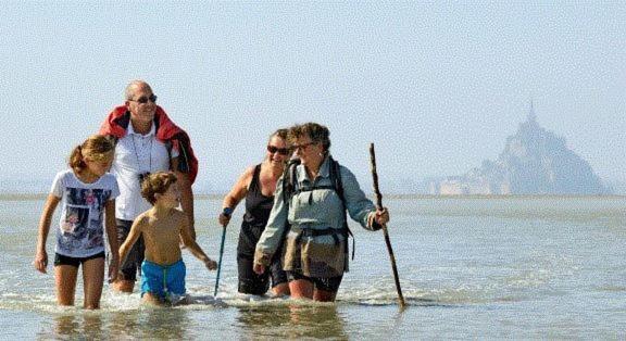 Baie Mt St Michel , Jullouville , Villa Caprice Rdc , 50 M Mer ,7 Pers , Pres Plage Dday エクステリア 写真